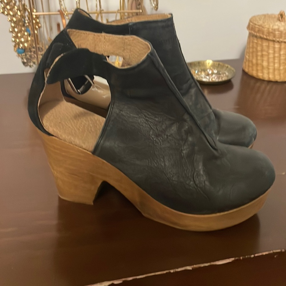 Free people platform clog boot